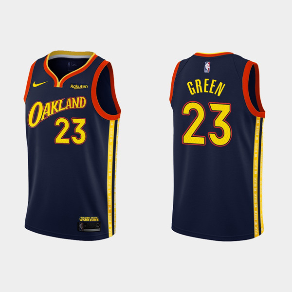 Men's Golden State Warriors #23 Draymond Green Navy NBA 2020-21 City Edition Stitched Jersey Men's Golden State Warriors #23 Draymond Green Navy NBA 2020-21 City Edition Stitched Jersey